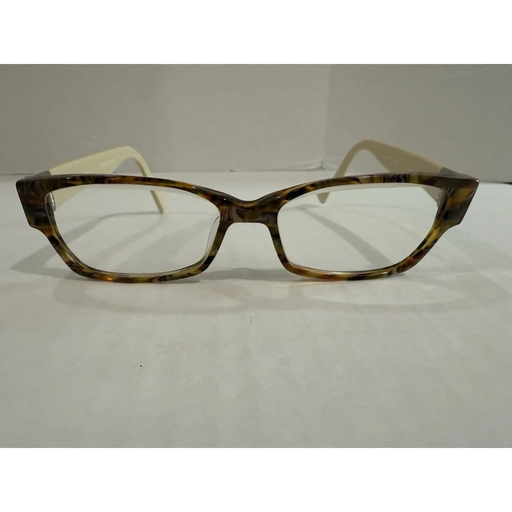Seraphin Eyeglasses Hiawatha/8657 Brown Marble/Ivory 53-15 &‎ Shell Case Safilo